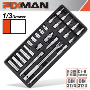 FIXMAN 26-pc 3/8' Dr.sockets & Accessories
